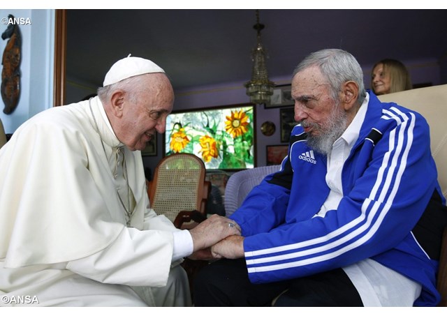 El Papa y Fidel